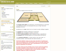 Tablet Screenshot of literatur-archiv-nrw.de